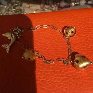 14K Italian Bracelet and Charms
